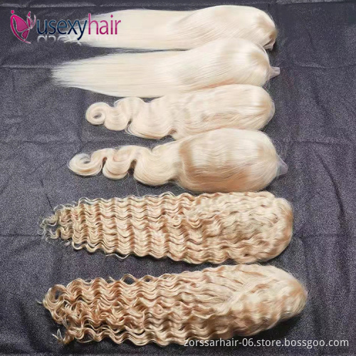 613 Closure Wigs For Black Women Human Hair Virgin Cuticle Aligned Hair blond Hd Lace Front Wig Straight 613 Full Lace Wigs